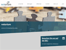 Tablet Screenshot of netorium.de